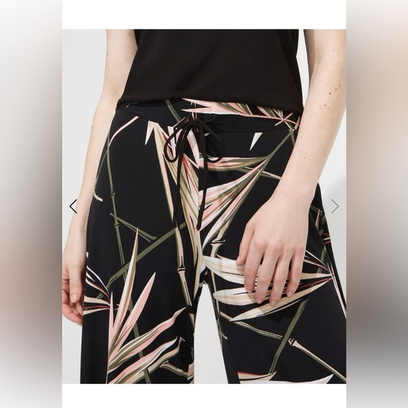 WHBM Wide Leg Palazzo Pants Tropical Print - Picture 3 of 7